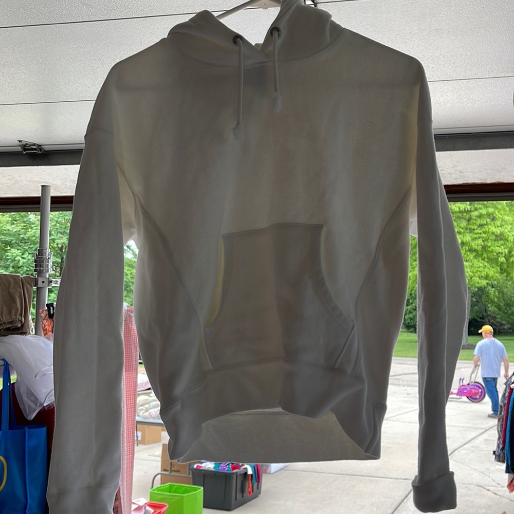 champion plain white hoodie